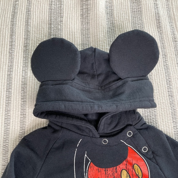 Disney Mickey Mouse ears baby hoodie 6M - Picture 2 of 7